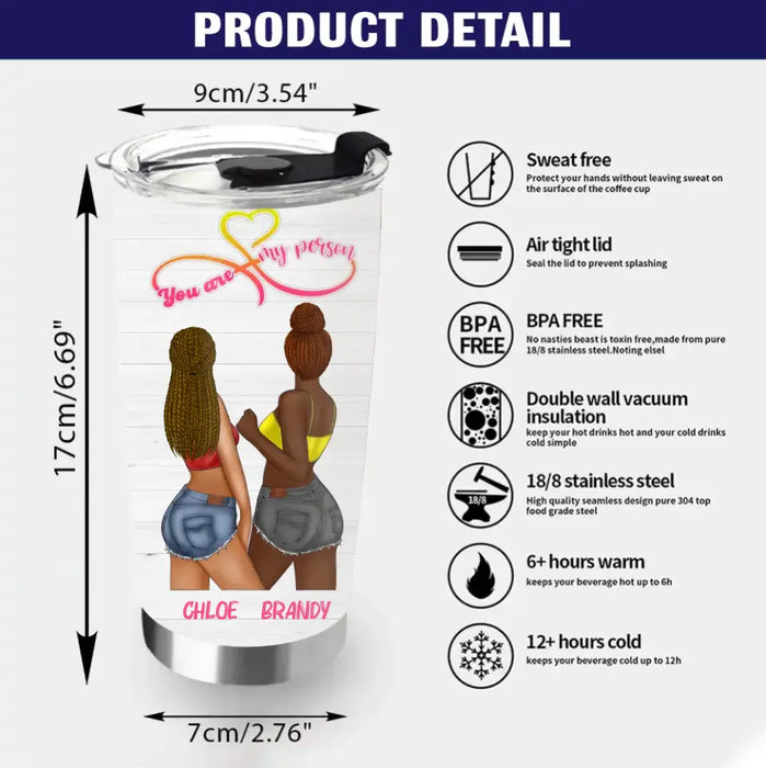Personalized Friends Tumbler - Gift Idea for Friends/Besties - To My Bestie I Love You Because I Know No Matter What Happens, You'll Always Love Me Back