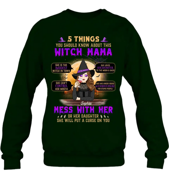 Personalized Witch Mom Shirt/Hoodie - Best Gift Idea For Halloween/Mom - 5 Things You Should Know About This Witch Mama