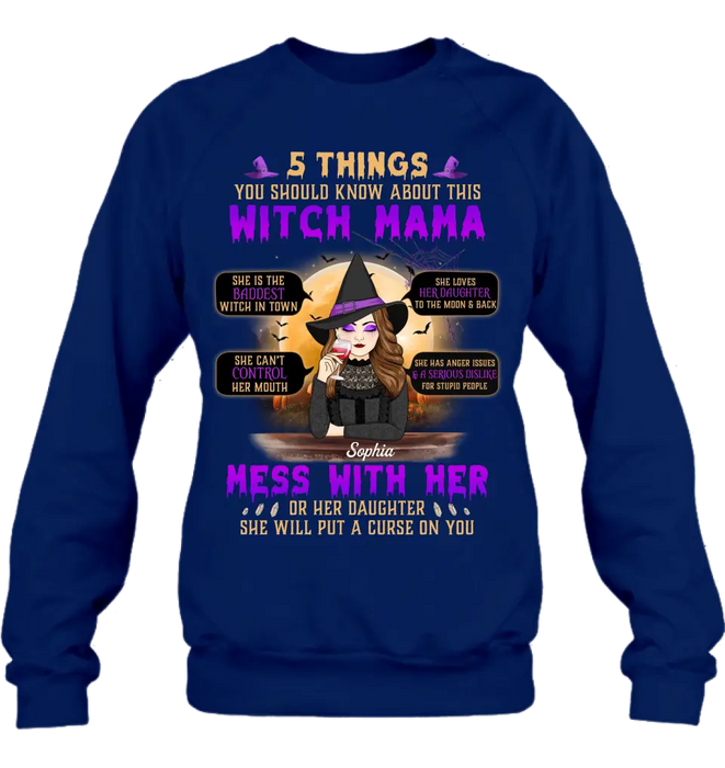 Personalized Witch Mom Shirt/Hoodie - Best Gift Idea For Halloween/Mom - 5 Things You Should Know About This Witch Mama