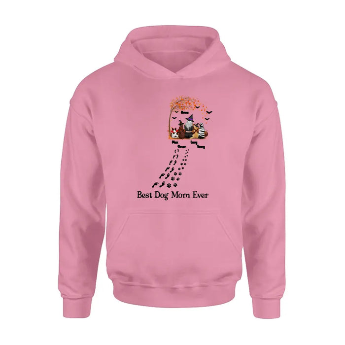 Personalized Halloween Shirt/Hoodie - Gift Idea For Halloween/Dog Lovers - Up to 4 Dogs - Best Dog Mom Ever