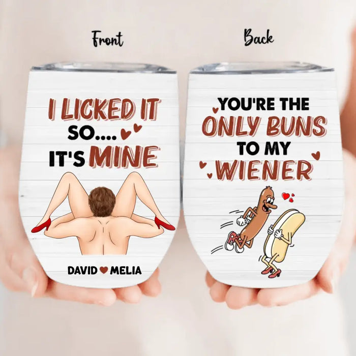 Personalized Couple Tumbler - Gift Idea For Him/Her - You're The Only Buns To My Wiener