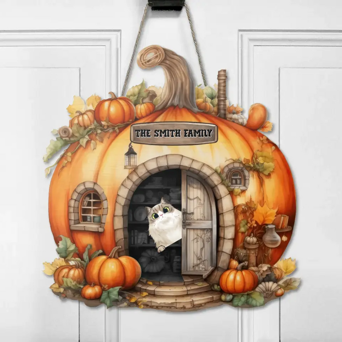 Personalized Halloween Pet Wooden Sign - Up to 6 Pets - Gift Idea for Dog/Cat Lovers