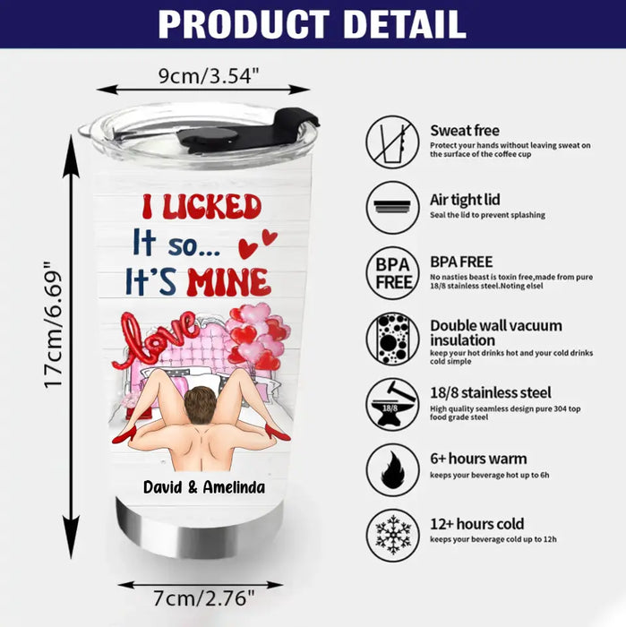 Personalized Couple Tumbler - Gift Idea For Him/Her - Roses Are Red Violets Are Silly So Grease Up Your Flaps Cuz Here Comes My Willy