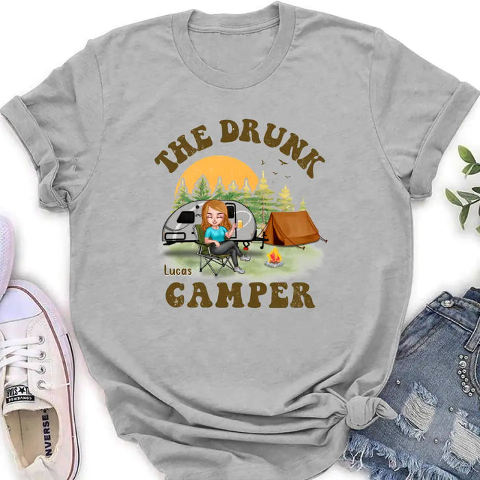 Personalized Camping Shirt/Hoodie - Gift Idea for Camping Lovers/Friends - The Drunk Camper
