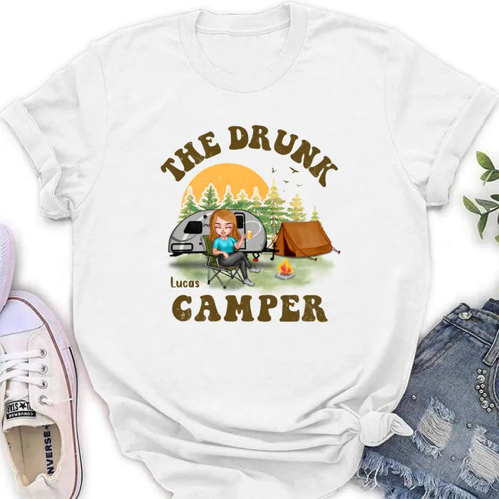 Personalized Camping Shirt/Hoodie - Gift Idea for Camping Lovers/Friends - The Drunk Camper