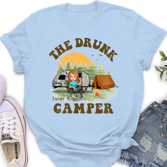 Personalized Camping Shirt/Hoodie - Gift Idea for Camping Lovers/Friends - The Drunk Camper