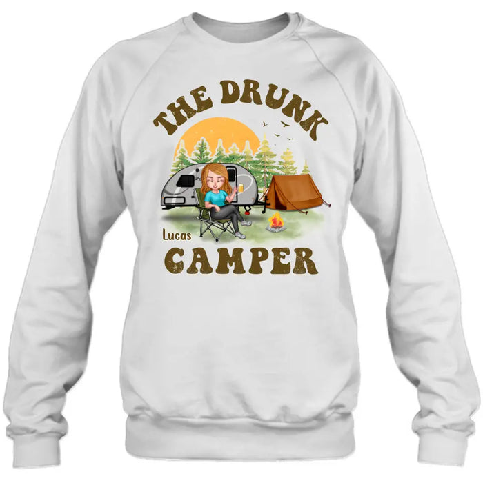 Personalized Camping Shirt/Hoodie - Gift Idea for Camping Lovers/Friends - The Drunk Camper
