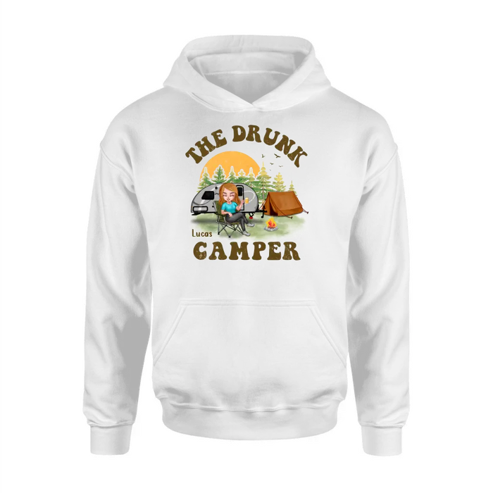 Personalized Camping Shirt/Hoodie - Gift Idea for Camping Lovers/Friends - The Drunk Camper