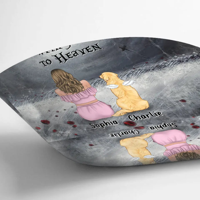 Personalized Memorial Dog Mom Pillow Cover - Up to 5 Dogs - Memorial Gift Idea For Dog Owner - You Took My Heart With You To Heaven