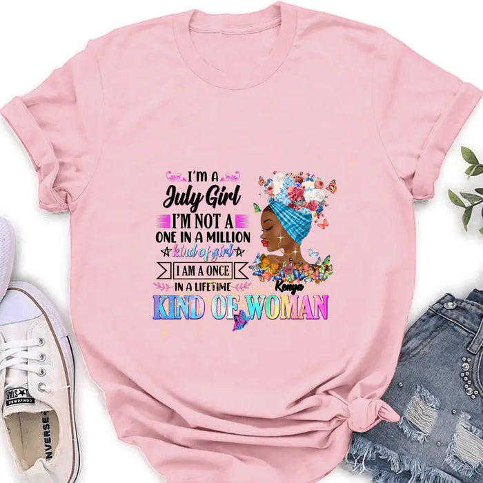 Personalized Birthday Girl Shirt/Hoodie - Gift Idea For Birthday - I'm A October Girl I'm Not A One In A Million Kind Of Girl