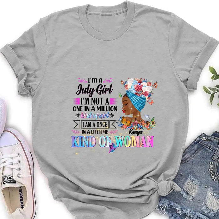 Personalized Birthday Girl Shirt/Hoodie - Gift Idea For Birthday - I'm A October Girl I'm Not A One In A Million Kind Of Girl