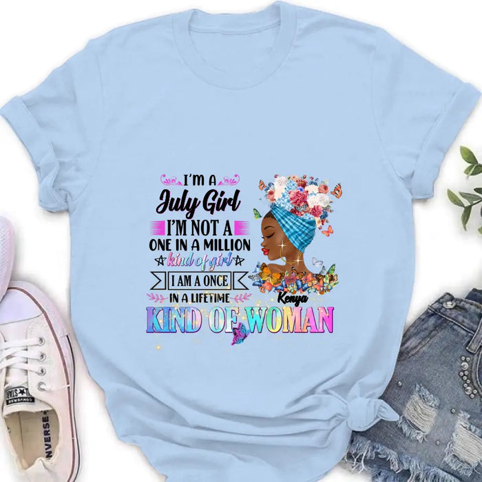 Personalized Birthday Girl Shirt/Hoodie - Gift Idea For Birthday - I'm A October Girl I'm Not A One In A Million Kind Of Girl