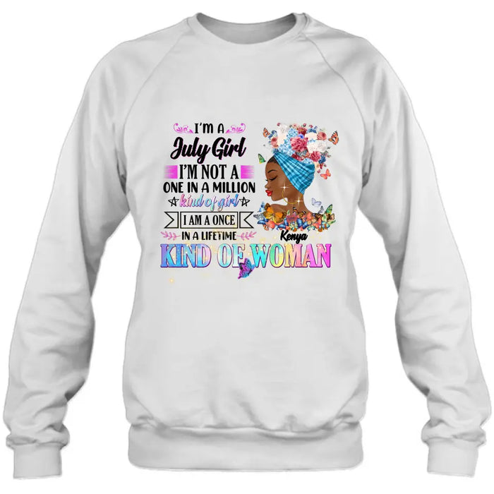 Personalized Birthday Girl Shirt/Hoodie - Gift Idea For Birthday - I'm A October Girl I'm Not A One In A Million Kind Of Girl