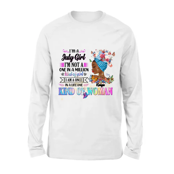 Personalized Birthday Girl Shirt/Hoodie - Gift Idea For Birthday - I'm A October Girl I'm Not A One In A Million Kind Of Girl