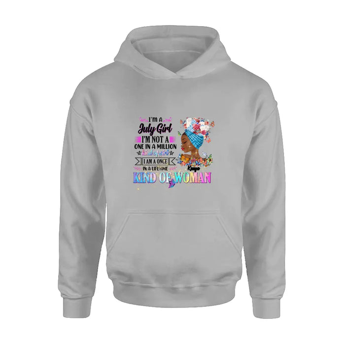 Personalized Birthday Girl Shirt/Hoodie - Gift Idea For Birthday - I'm A October Girl I'm Not A One In A Million Kind Of Girl