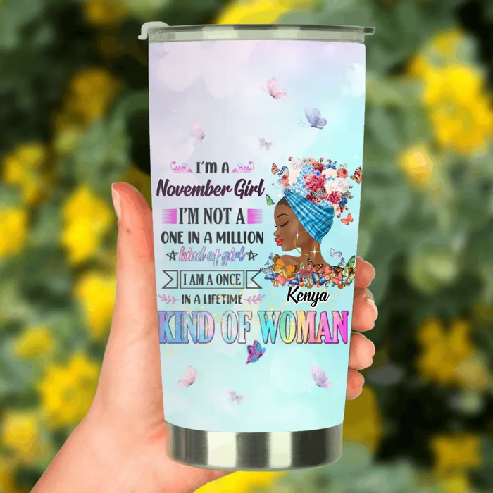Personalized Birthday Girl Tumbler - Gift Idea For Birthday - I'm A October Girl I'm Not A One In A Million Kind Of Girl