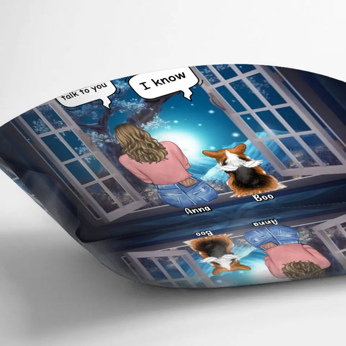 Personalized Memorial Pet Pillow Cover - Up to 4 Dogs/Cats/Rabbits - Memorial Gift Idea for Dog/Cat/Rabbit Owners