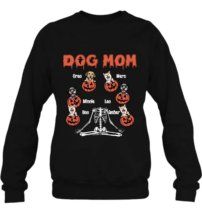 Personalized Dog/Cat Mom Shirt/Hoodie - Gift Idea for Halloween/Dog/Cat Lovers - Up to 6 Dogs - Dog Mom