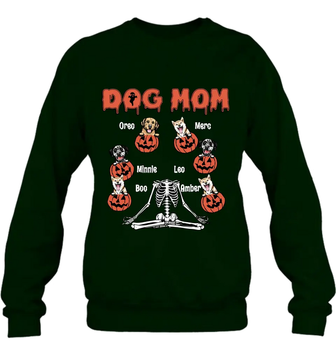 Personalized Dog/Cat Mom Shirt/Hoodie - Gift Idea for Halloween/Dog/Cat Lovers - Up to 6 Dogs - Dog Mom