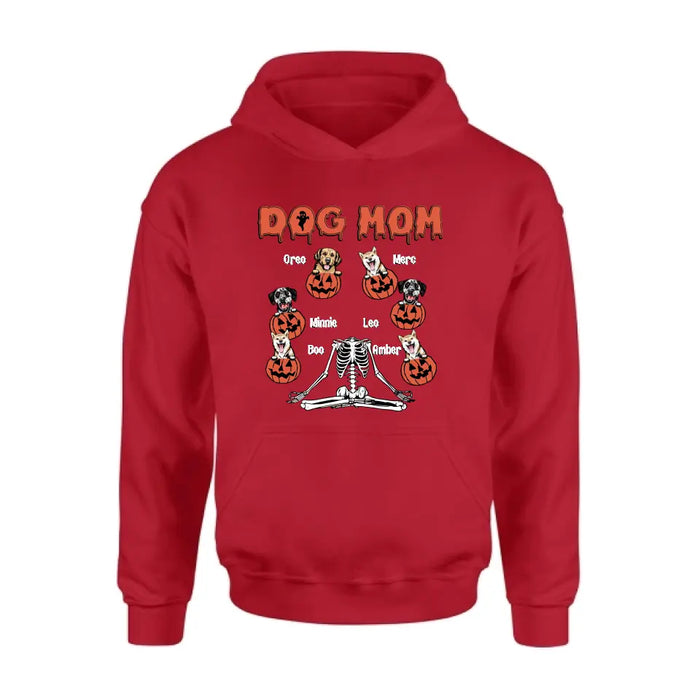 Personalized Dog/Cat Mom Shirt/Hoodie - Gift Idea for Halloween/Dog/Cat Lovers - Up to 6 Dogs - Dog Mom