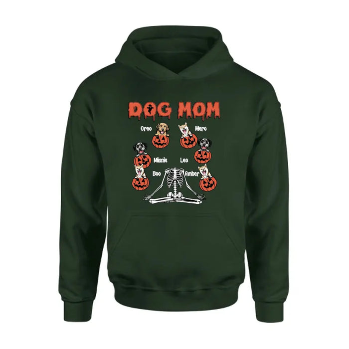 Personalized Dog/Cat Mom Shirt/Hoodie - Gift Idea for Halloween/Dog/Cat Lovers - Up to 6 Dogs - Dog Mom