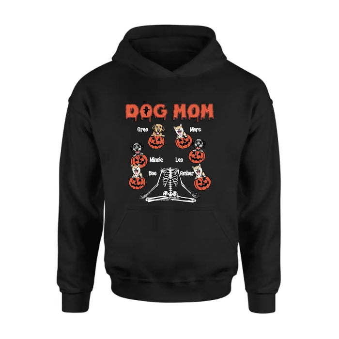 Personalized Dog/Cat Mom Shirt/Hoodie - Gift Idea for Halloween/Dog/Cat Lovers - Up to 6 Dogs - Dog Mom