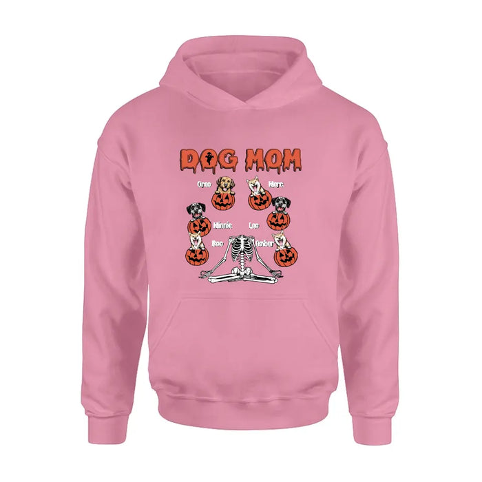 Personalized Dog/Cat Mom Shirt/Hoodie - Gift Idea for Halloween/Dog/Cat Lovers - Up to 6 Dogs - Dog Mom