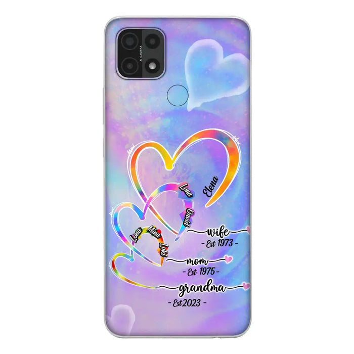 Personalized Mom Phone Case - Gift Idea For Mom/Grandma - Up to 4 Children/5 Grandchildren - Cases For Oppo/Xiaomi/Huawei