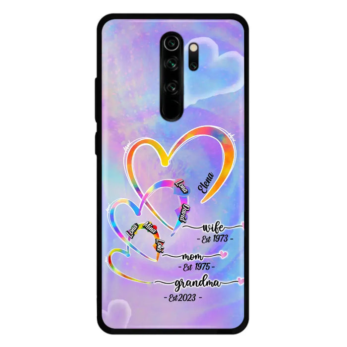 Personalized Mom Phone Case - Gift Idea For Mom/Grandma - Up to 4 Children/5 Grandchildren - Cases For Oppo/Xiaomi/Huawei