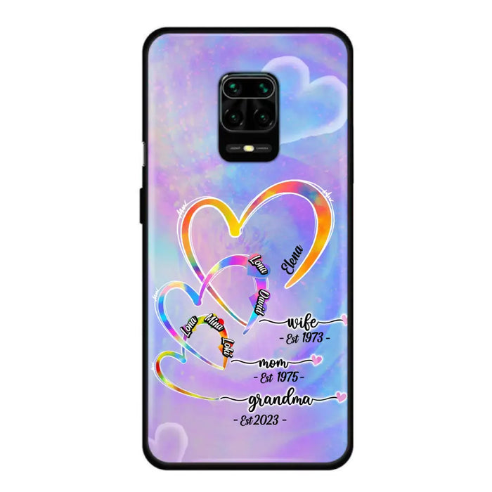 Personalized Mom Phone Case - Gift Idea For Mom/Grandma - Up to 4 Children/5 Grandchildren - Cases For Oppo/Xiaomi/Huawei