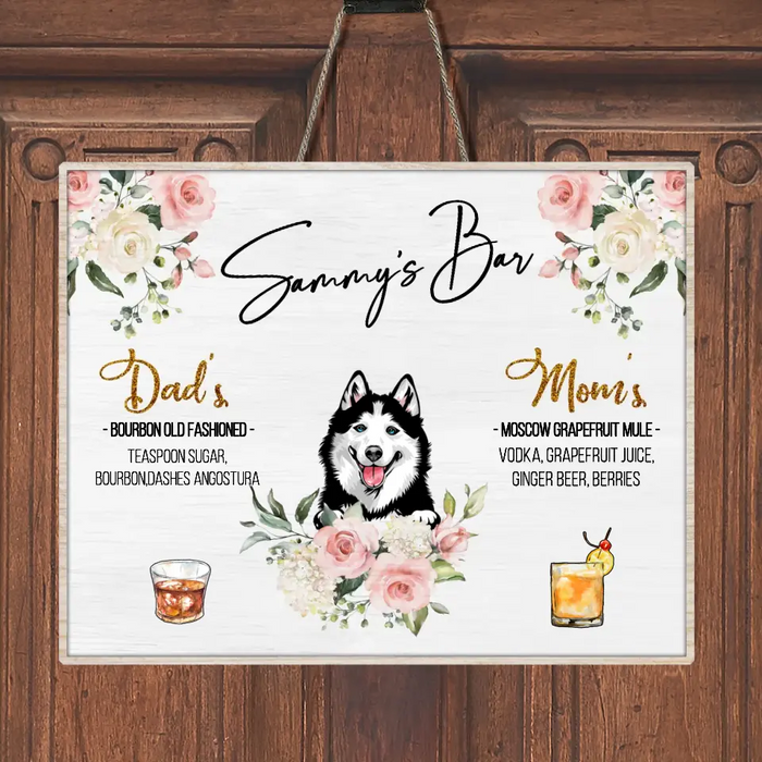 Personalized Wedding Wooden Sign - Up to 3 Dogs - Wedding/Anniversary Gift for Couple/Dog Lovers
