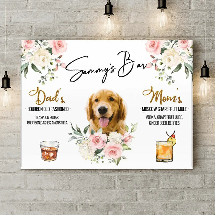 Custom Personalized Wedding Canvas - Upload Photo - Wedding/Anniversary Gift for Couple/Dog Lovers