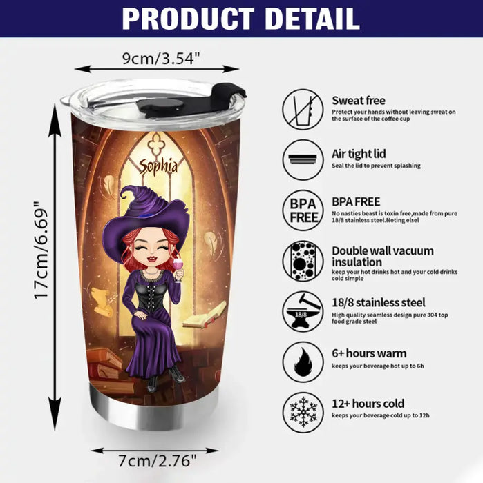 Personalized Witch Teacher Tumbler - Halloween Gift Idea for Teacher/Back To School - Hogwarts Wasn't Hiring So I Teach Muggles Instead