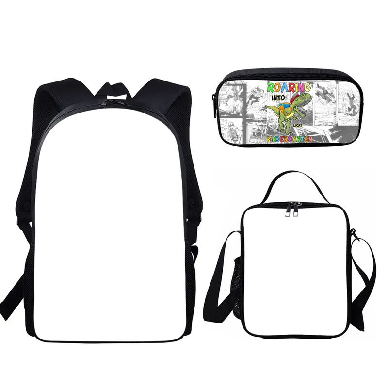Personalized Back To School Dino Bag Sets - Gift Idea For Kids/Dino Lovers - Roaring Into 2nd Grade