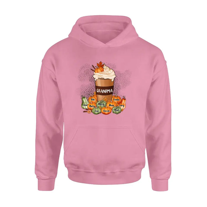 Personalized Grandma Mom Shirt/Hoodie - Gift Idea for Grandma/Halloween - Up to 10 Children