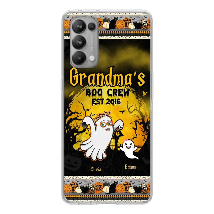 Personalized Grandma Phone Case - Halloween Gift For Grandma - Up to 7 Kids - Grandma's Boo Crew - Case For Xiaomi/ Oppo/ Huawei