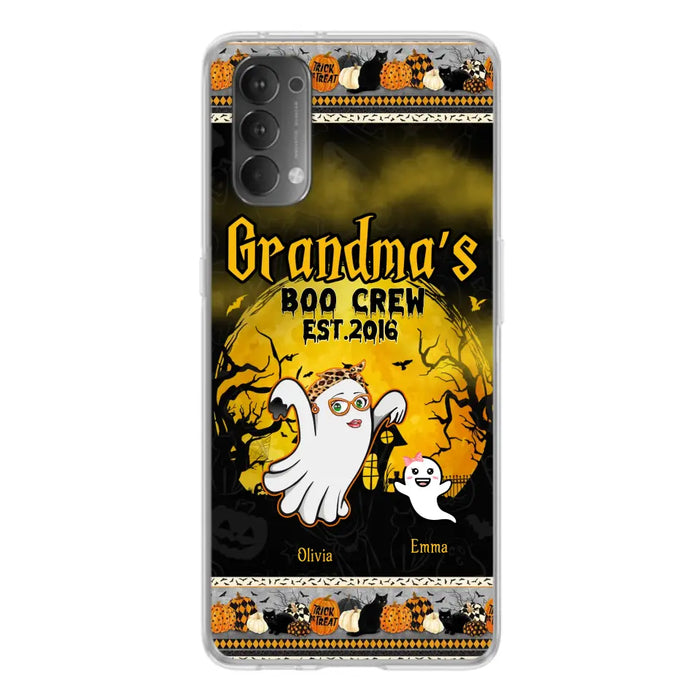 Personalized Grandma Phone Case - Halloween Gift For Grandma - Up to 7 Kids - Grandma's Boo Crew - Case For Xiaomi/ Oppo/ Huawei