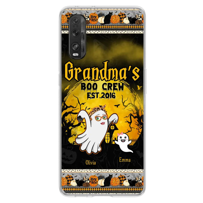 Personalized Grandma Phone Case - Halloween Gift For Grandma - Up to 7 Kids - Grandma's Boo Crew - Case For Xiaomi/ Oppo/ Huawei