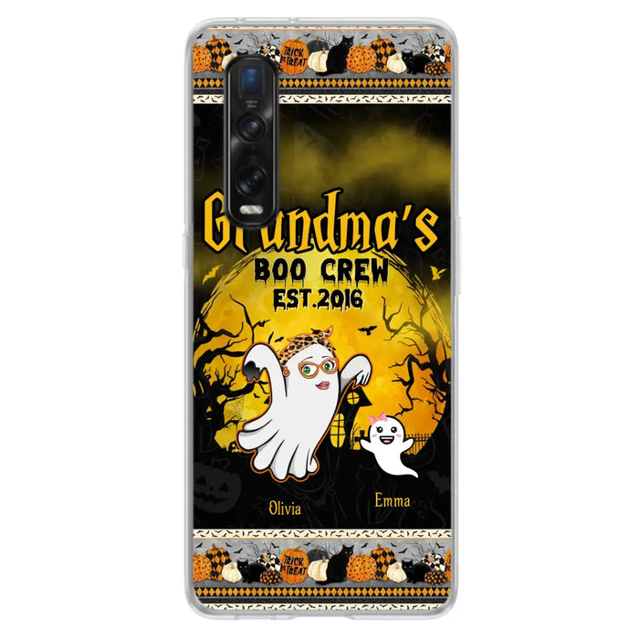 Personalized Grandma Phone Case - Halloween Gift For Grandma - Up to 7 Kids - Grandma's Boo Crew - Case For Xiaomi/ Oppo/ Huawei