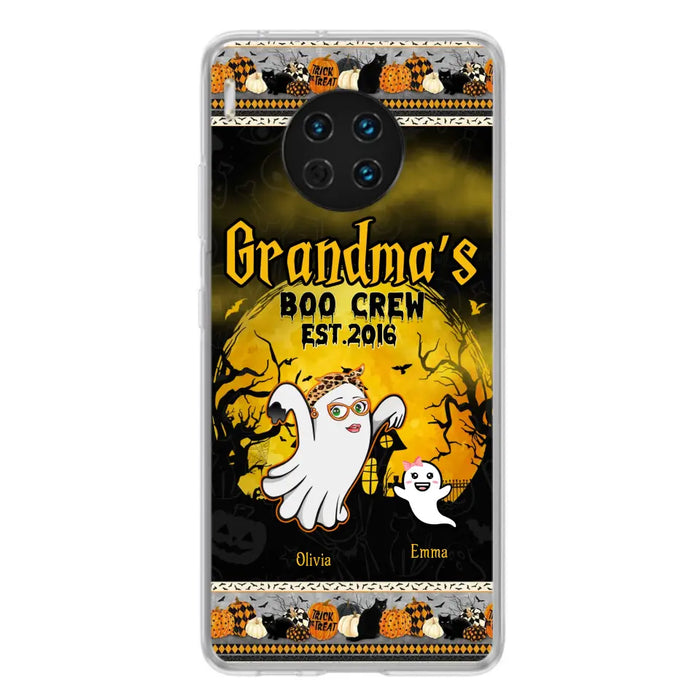 Personalized Grandma Phone Case - Halloween Gift For Grandma - Up to 7 Kids - Grandma's Boo Crew - Case For Xiaomi/ Oppo/ Huawei