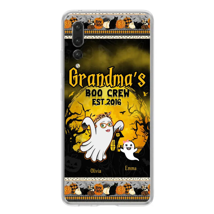 Personalized Grandma Phone Case - Halloween Gift For Grandma - Up to 7 Kids - Grandma's Boo Crew - Case For Xiaomi/ Oppo/ Huawei