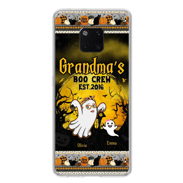 Personalized Grandma Phone Case - Halloween Gift For Grandma - Up to 7 Kids - Grandma's Boo Crew - Case For Xiaomi/ Oppo/ Huawei