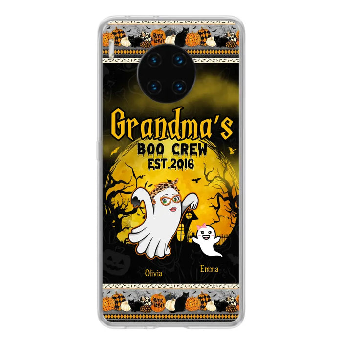 Personalized Grandma Phone Case - Halloween Gift For Grandma - Up to 7 Kids - Grandma's Boo Crew - Case For Xiaomi/ Oppo/ Huawei