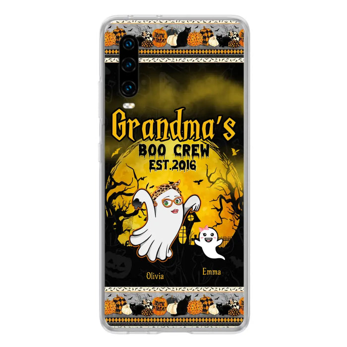 Personalized Grandma Phone Case - Halloween Gift For Grandma - Up to 7 Kids - Grandma's Boo Crew - Case For Xiaomi/ Oppo/ Huawei