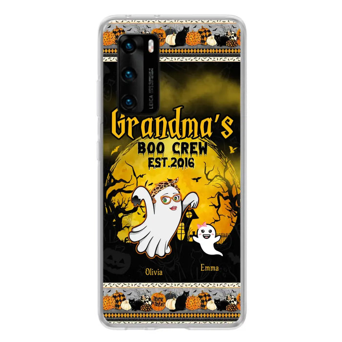 Personalized Grandma Phone Case - Halloween Gift For Grandma - Up to 7 Kids - Grandma's Boo Crew - Case For Xiaomi/ Oppo/ Huawei