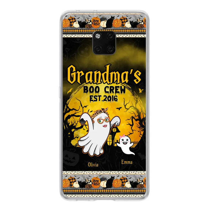 Personalized Grandma Phone Case - Halloween Gift For Grandma - Up to 7 Kids - Grandma's Boo Crew - Case For Xiaomi/ Oppo/ Huawei
