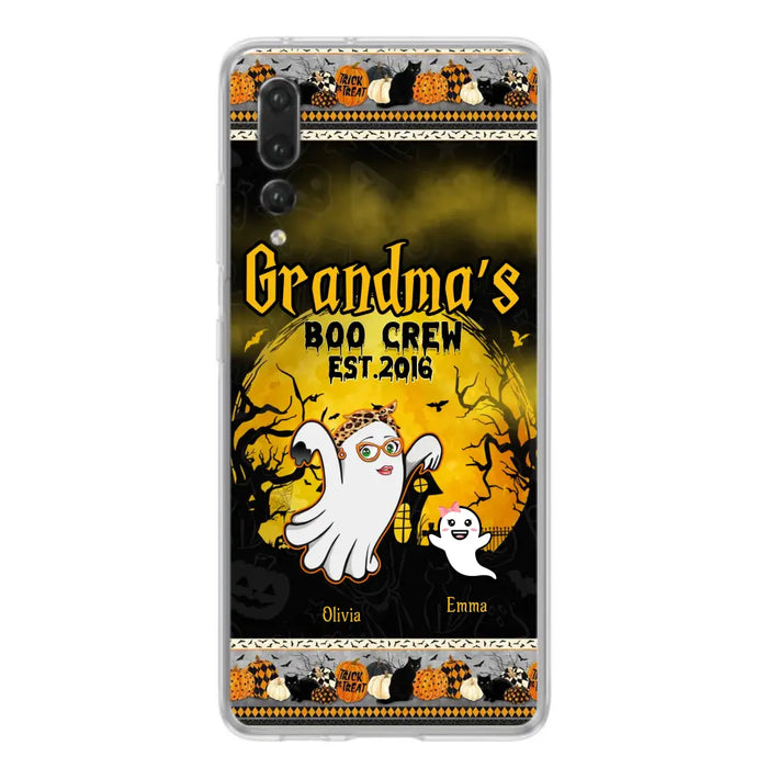 Personalized Grandma Phone Case - Halloween Gift For Grandma - Up to 7 Kids - Grandma's Boo Crew - Case For Xiaomi/ Oppo/ Huawei