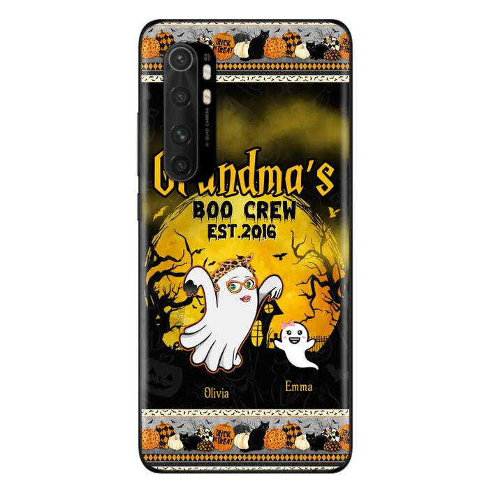 Personalized Grandma Phone Case - Halloween Gift For Grandma - Up to 7 Kids - Grandma's Boo Crew - Case For Xiaomi/ Oppo/ Huawei
