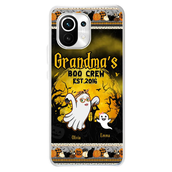 Personalized Grandma Phone Case - Halloween Gift For Grandma - Up to 7 Kids - Grandma's Boo Crew - Case For Xiaomi/ Oppo/ Huawei