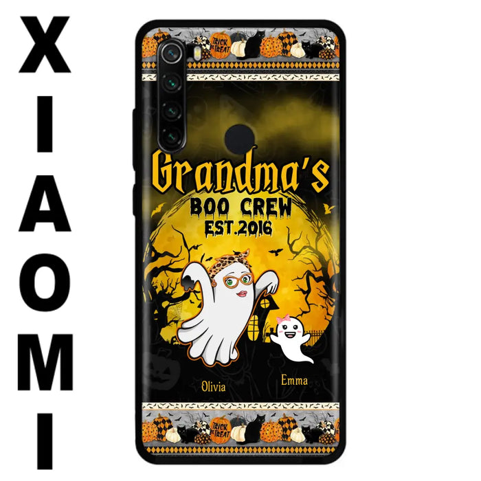 Personalized Grandma Phone Case - Halloween Gift For Grandma - Up to 7 Kids - Grandma's Boo Crew - Case For Xiaomi/ Oppo/ Huawei